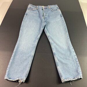 Citizens Of Humanity Jean Women 30x25 Charlotte Crop High Rise Blue Denim Tag 29